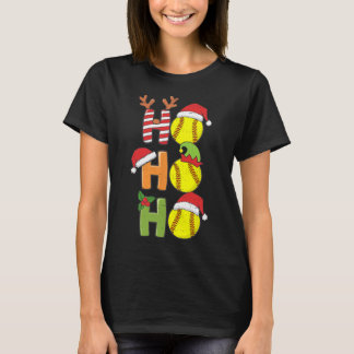 Christmas Softball Ho Ho Ho Softball Xmas Sport Me T-Shirt