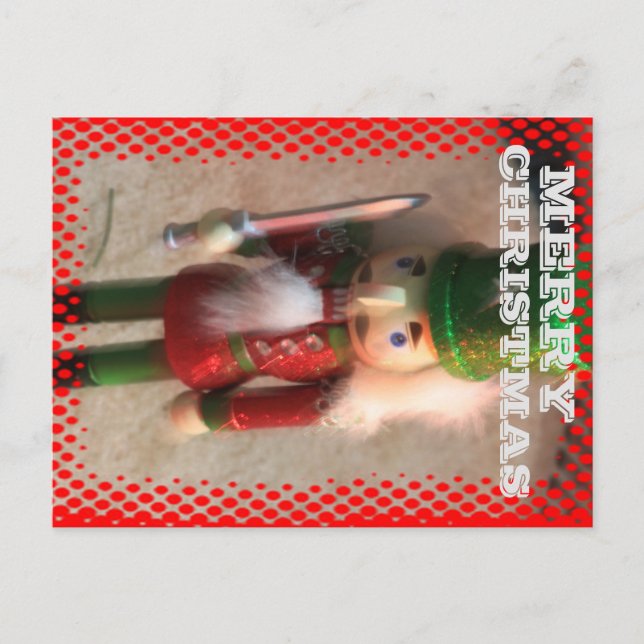 Christmas Soldier  Post Card (Front)