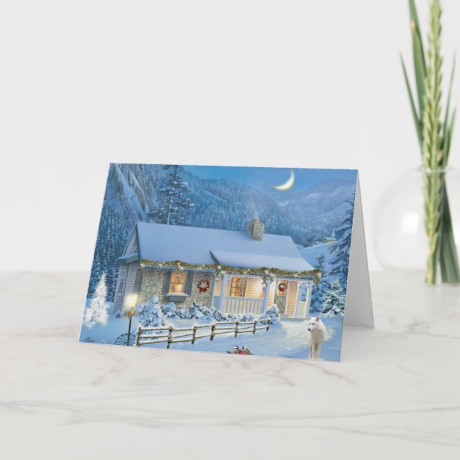 Christmas Solitude Holiday Card (Front)