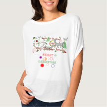 Christmas Somali Cats Circle Top