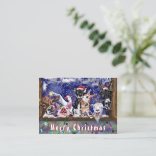 Christmas Song Animal Party - Merry Christmas Fun Card