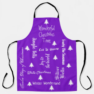 Christmas Songs Holiday Apron