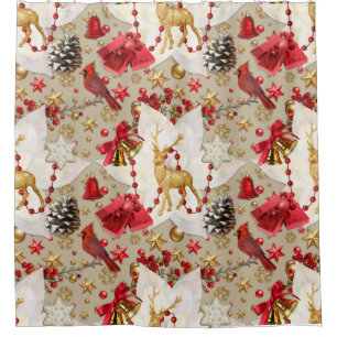 Christmas Sparkle Shower Curtain