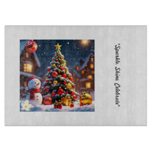 "Christmas Sparkle Time" Cutting Board