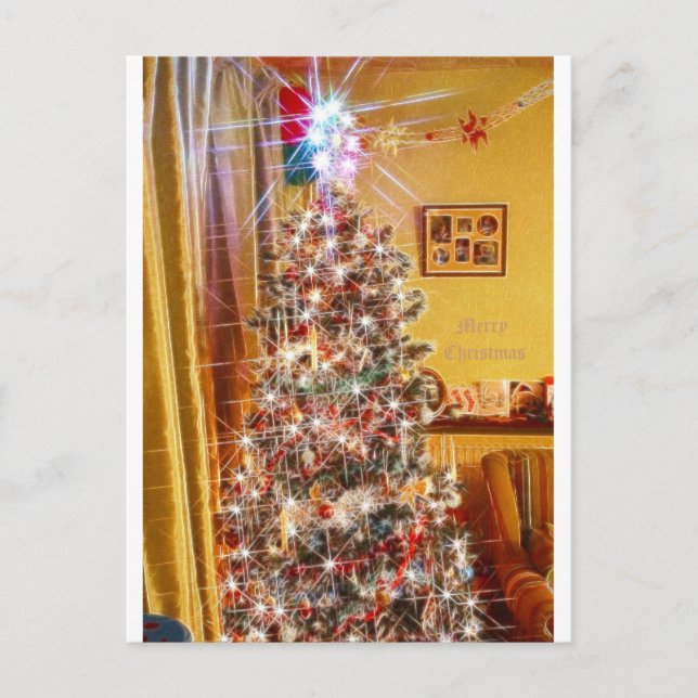 Christmas Sparkles Holiday Postcard (Front)