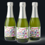 Christmas Sparkling Wine Label Snowman Party<br><div class="desc">Christmas Sparkling Wine Label with Happy Snowmans Party Funny Drawing Cartoon Snowman Celebration with Text - Choose / Add Your Unique Text / Font / Colour - Make Your Special Wine Bottle Labels / Gift - Resize and move or remove and add elements / image with customization tool ! -...</div>