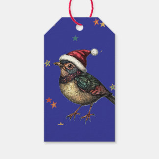 CHRISTMAS SPARROW GIFT TAG