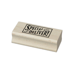 Christmas Special Delivery Santa Mail Rubber Stamp