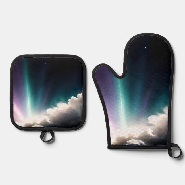 Christmas special oven mitt & pot holder set (Front)