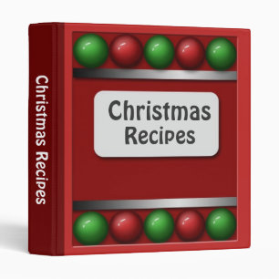 Christmas Spheres Recipe Binder