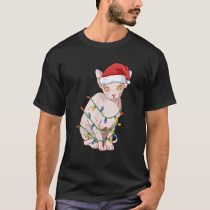 Christmas Sphynx Ca Women Sphynx Cat Gifts Men Cat T-Shirt