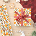 Christmas Spice and Citrus Orange Slices Wrapping Paper<br><div class="desc">This Christmas citrus and spice wrapping paper is sure to remind everyone of the delightful smells of the holidays. The festive pattern features orange slices,  anise,  cinnamon sticks,  and pine sprigs.</div>