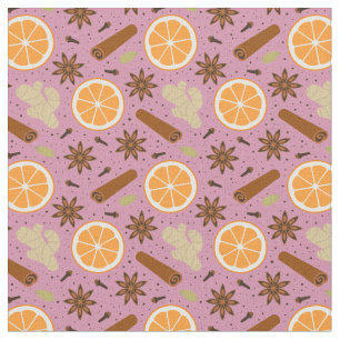 Christmas spices fabric