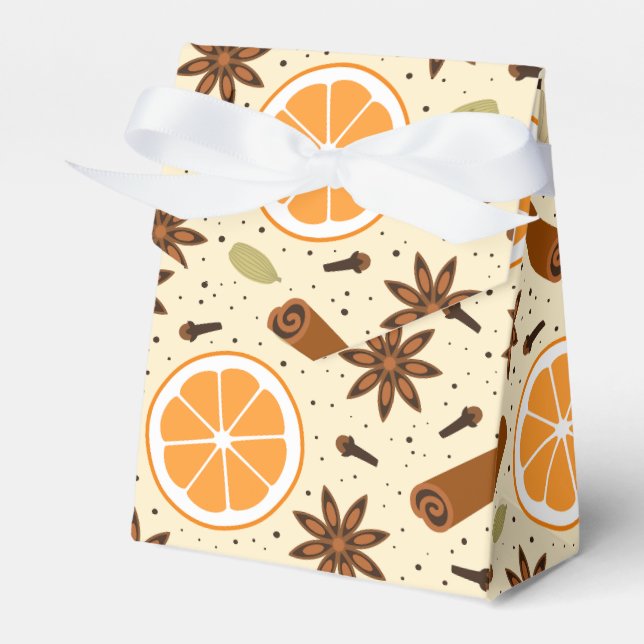 Christmas spices favor box (Front Side)