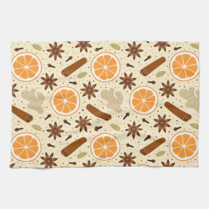 Christmas spices Kitchen Towels
