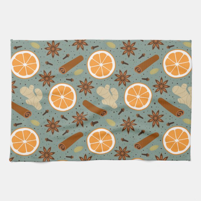 Christmas spices Kitchen Towels (Horizontal)
