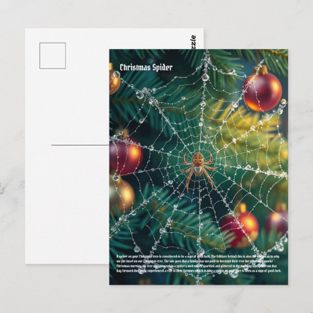 Christmas Spider Postcard (Front/Back)