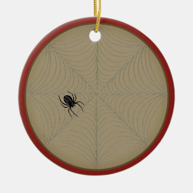 Christmas Spider Story Paper Ornament (Front)