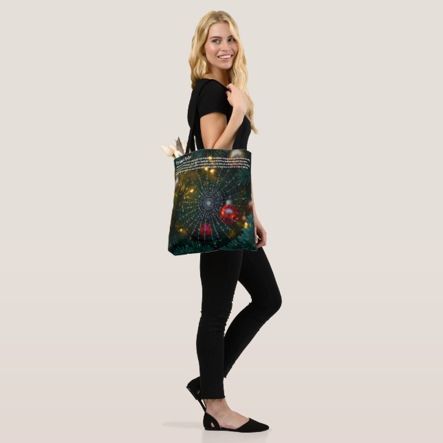 Christmas Spider Tote Bag (On Model)