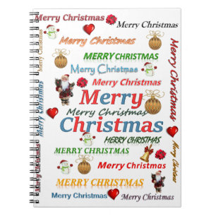 Christmas Spiral Notebook