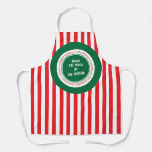 Christmas Spirit Customizable Apron