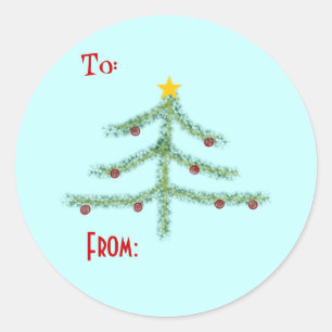 Christmas Spirit Gift Tag Stickers