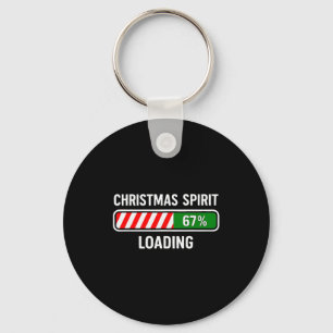 Christmas Spirit Loading 67 Meme Boys Kids Gen Z A Keychain