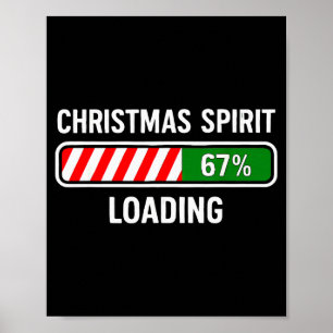 Christmas Spirit Loading 67 Meme Boys Kids Gen Z A Poster