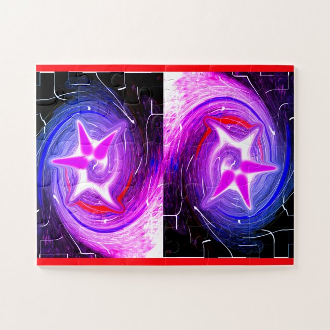 Christmas spirits art jigsaw puzzle (Horizontal)