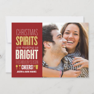 Christmas Spirits Holiday Photo Card