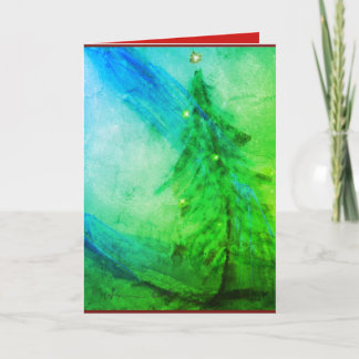 Christmas Splendour Christmas tree greeting card