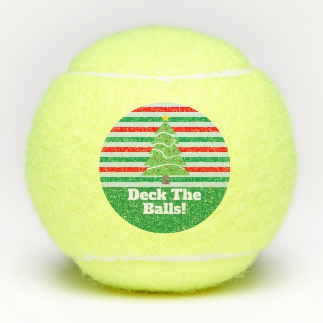 Christmas Sports Funny Deck The Balls or Halls (Front)