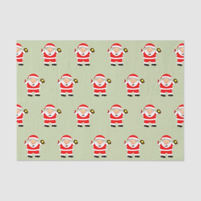 Christmas Sports Softball Tissue Paper (Front)
