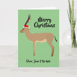 Christmas Springbok Holiday Card