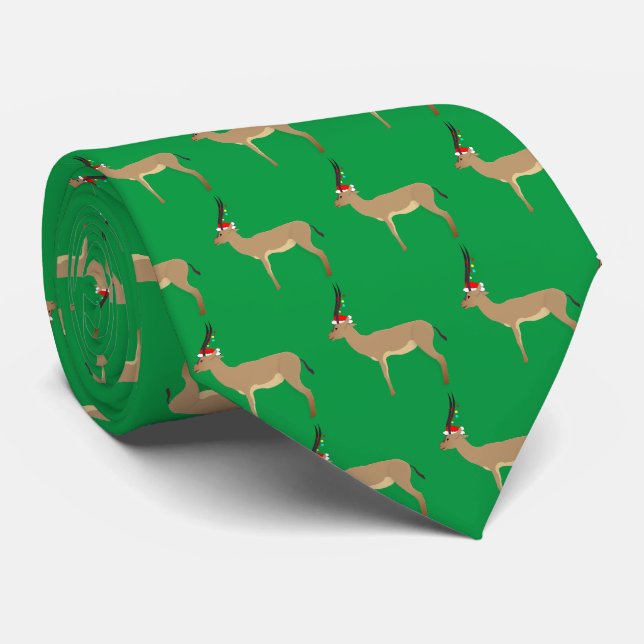 Christmas Springbok Tie (Rolled)