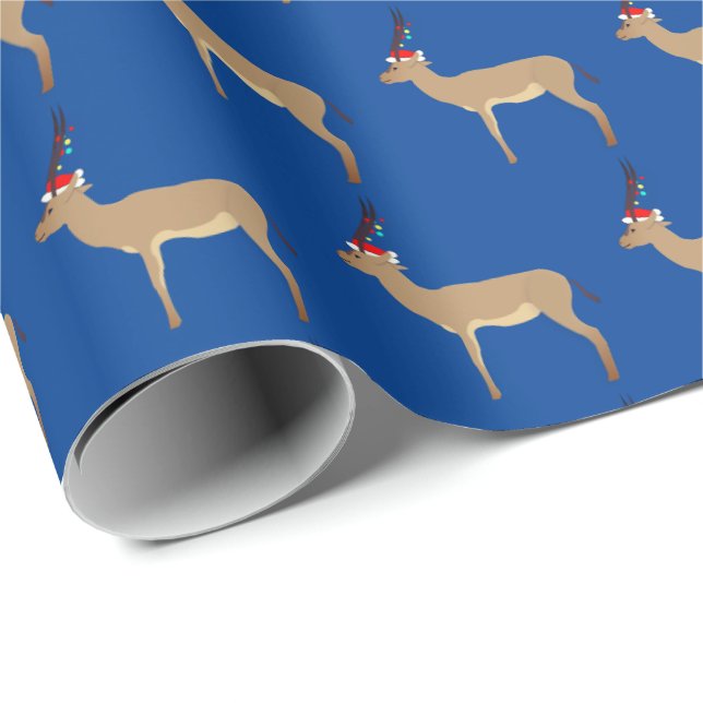 Christmas Springbok Wrapping Paper (Roll Corner)
