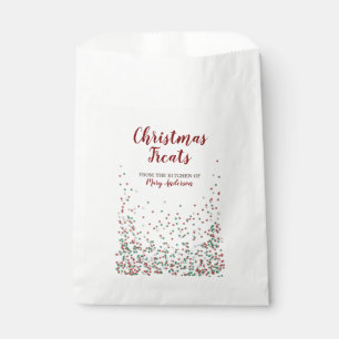 Christmas Sprinkles Custom Label Favor Bags