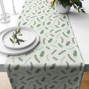 Christmas Spruce Pattern Short Table Runner