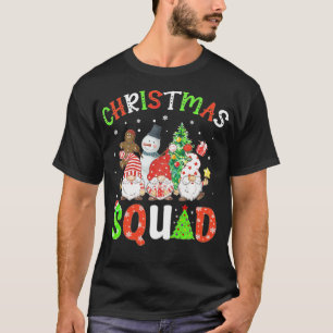 Christmas Squad Elf Funny Xmas Tree Snowman africa T-Shirt