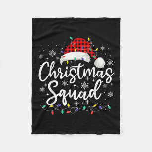 Christmas Squad Family Group Matching Christmas Pa Fleece Blanket