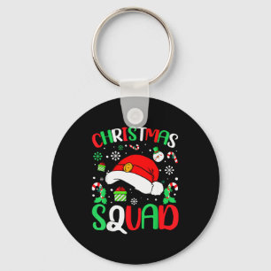 Christmas Squad Family Group Matching Christmas Pa Keychain