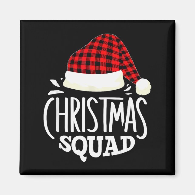 Christmas Squad Family Group Matching Christmas Pa Magnet (Front)
