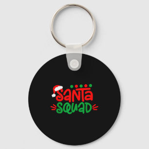 Christmas Squad Family Matching Xmas Santa Squad  Keychain
