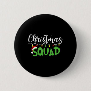 Christmas Squad Fun Xmas Tree Family Matching Paja 2 Inch Round Button