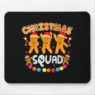 Christmas Squad Funny Xmas Gingerbread Family Matc Mouse Pad