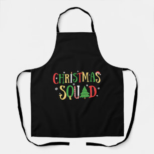 Christmas Squad Funny Xmas Tree Apron