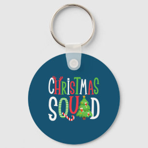 Christmas Squad Funny Xmas Tree Family Matching Keychain