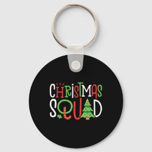 Christmas Squad Funny Xmas Tree Family Matching Pa Keychain