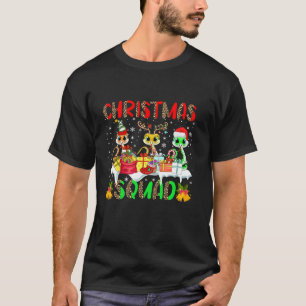 Christmas Squad Leopard Three Santa Reindeer Elf S T-Shirt