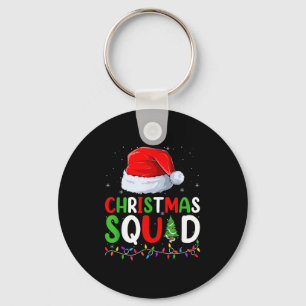 Christmas Squad Matching Family Group Funny Xmas P Keychain